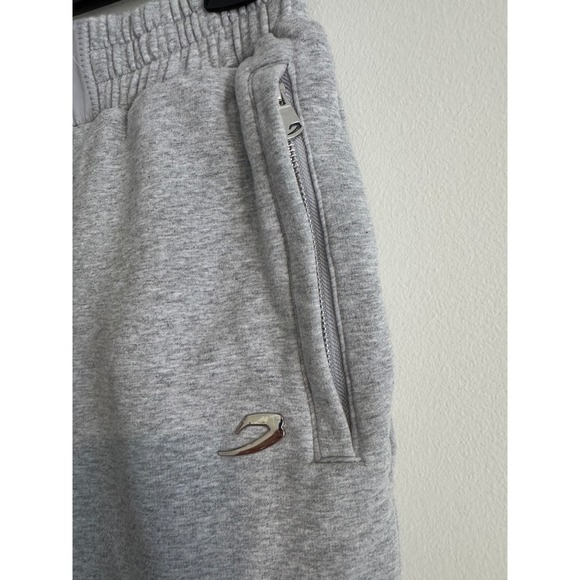 BOXRAW Joggers Womens Small Gray Fleece Sweatpants Loungewear Streetwear - Picture 3 of 5